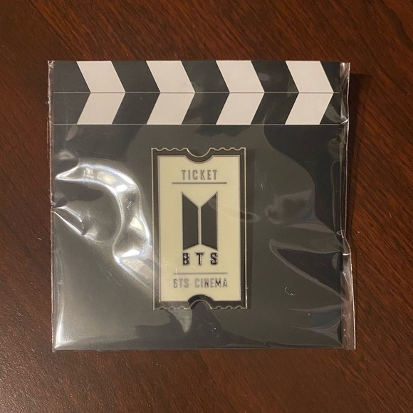 UNOFFICIAL BTS Cinema Ticket Enamel Pin - Picture 2 of 4